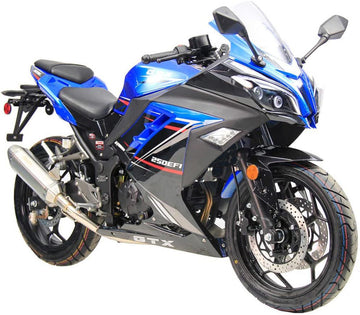 HHH Vitacci GTX 250cc EFI Motorcycle | 6-Speed Manual Fuel-Injected Street Bike mississippipowersports